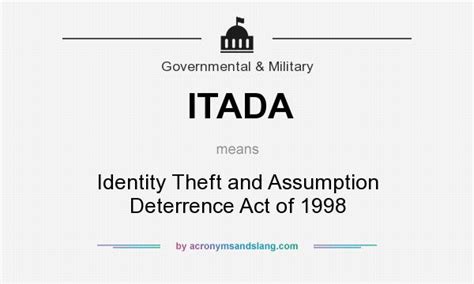 itada|What is the Identity Theft and Assumption Deterrence。